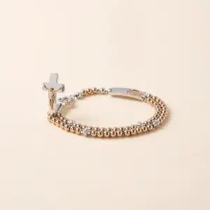 Ghirelli ROSALET Traditional Rosegold und Silber mit Kristallbesatz