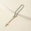 Rosenkranz Armband Ghirelli Rosalet mit Silber und Goldperlen.