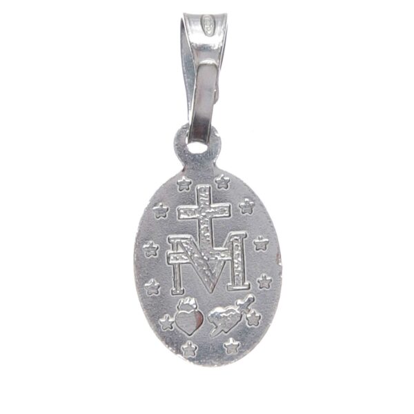 Wundertätige Medaille echt Silber 925 Rückseite