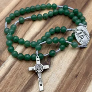Rosenkranz Medjugorje – Grüner Aventurin